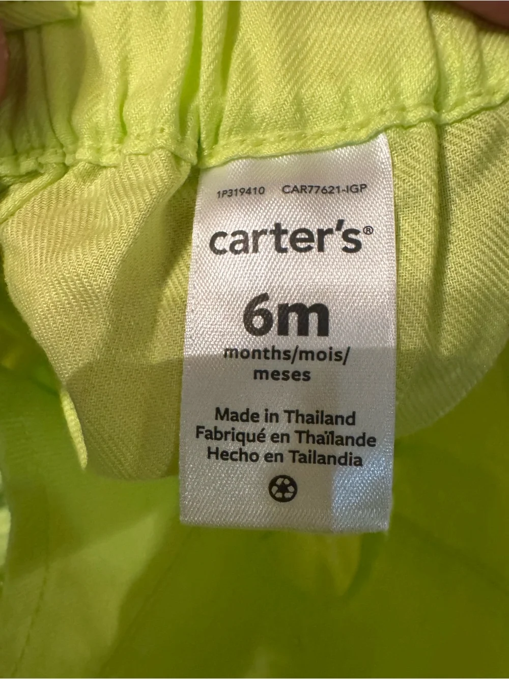 Carter's Bright Lime Green Eyelet Dress Set with Headband C4